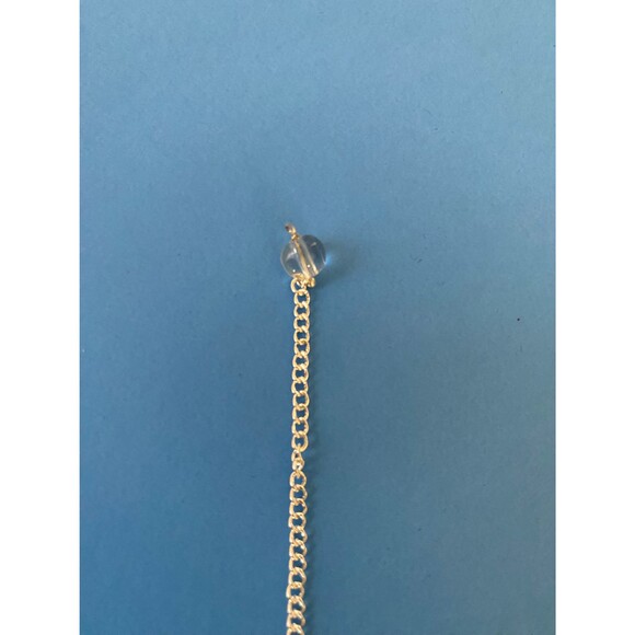 Black Tourmaline crystal pendulum on silver chain with Quartz bead - Picture 5 of 7